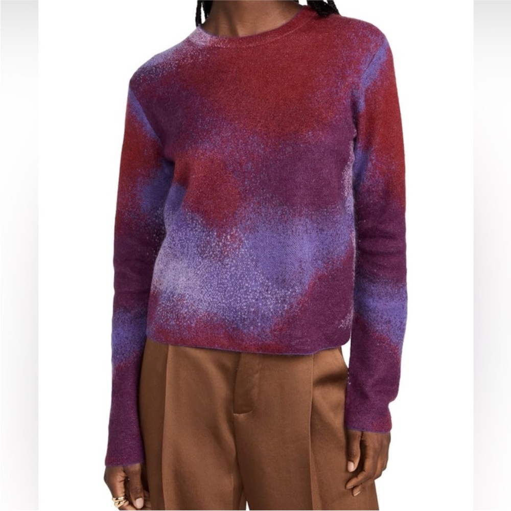 Vince Ombre Jacquard Crew Sweater Medium